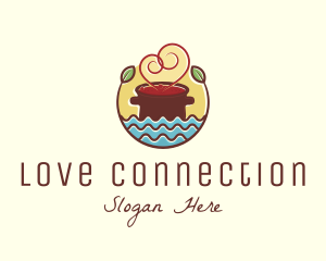 Soup Love Pot logo design