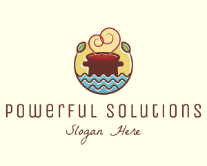 Soup Love Pot logo design