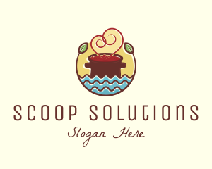 Soup Love Pot logo design