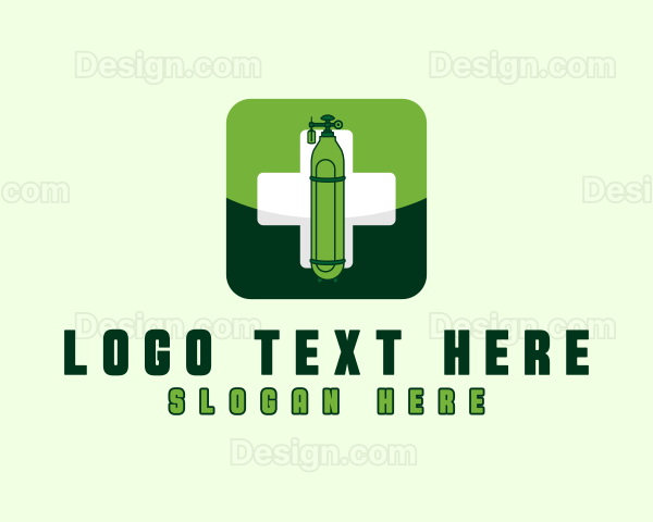 Medical Oxygen Tank Logo