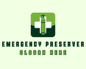 Medical Oxygen Tank logo design