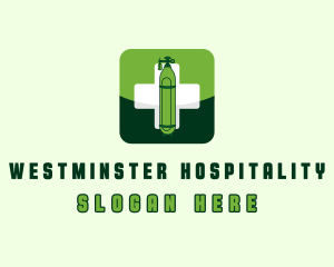 Medical Oxygen Tank logo design