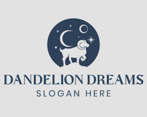 Moon Ram Dream  logo design