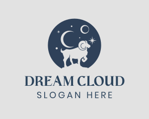 Moon Ram Dream  logo design