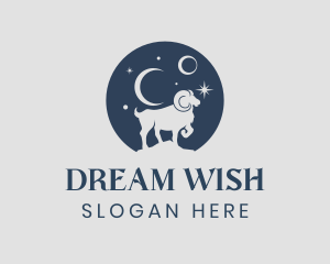 Moon Ram Dream  logo design