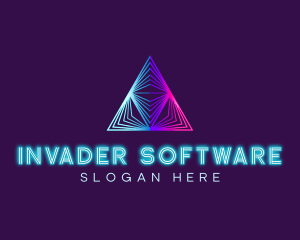 Tech Software Pyramid logo design