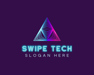 Tech Software Pyramid logo design