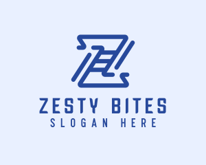 Generic Line Pattern Letter Z logo design