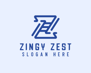 Generic Line Pattern Letter Z logo design