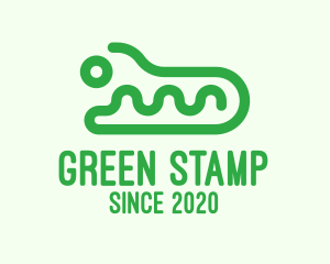 Green Wild Crocodile  logo design