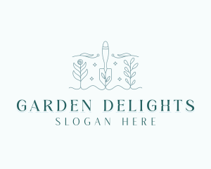 Garden Landscaper Trowel logo design