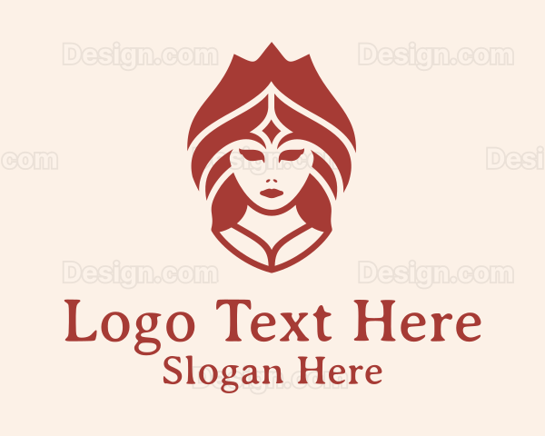 Ethnic Tribal Woman Logo