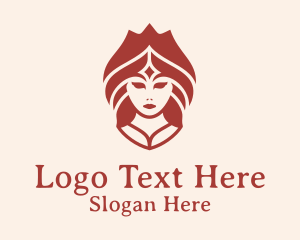 Ethnic Tribal Woman Logo