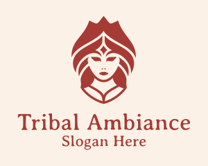 Ethnic Tribal Woman logo design