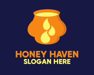 Orange Honey Pot logo design