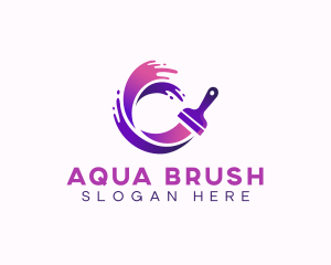 Paint Brush Refurbish logo design