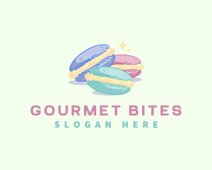 Pastry Sweet Macaron logo design