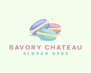 Pastry Sweet Macaron logo design