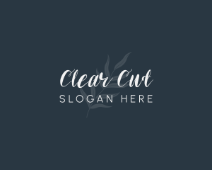 Simple Leaf Wordmark logo design