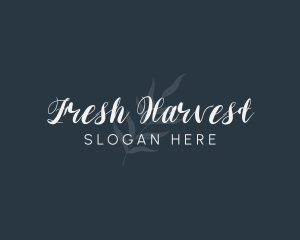 Simple Leaf Wordmark logo design