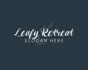 Simple Leaf Wordmark logo design