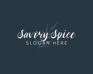 Simple Leaf Wordmark logo design