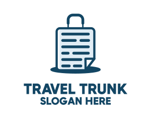 Blue Document Suitcase logo