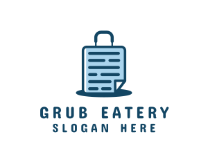 Document File Suitcase Logo