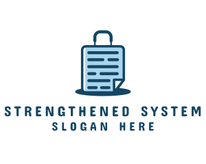 Document File Suitcase Logo