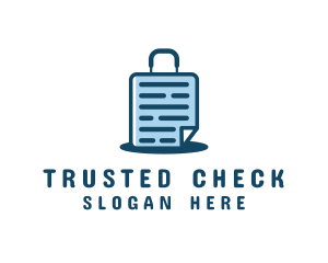 Document File Suitcase Logo