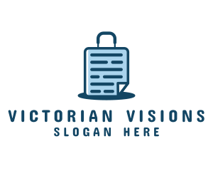 Document File Suitcase Logo