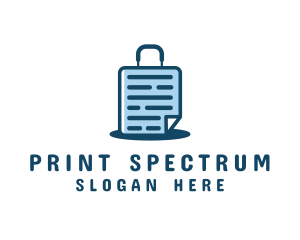 Document File Suitcase logo design