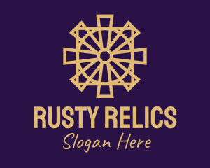 Religious Cross Relic logo design