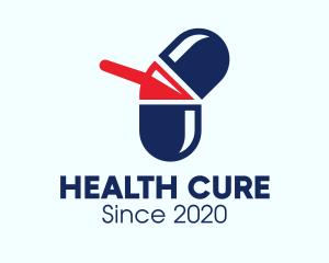 Medical Pill Arrow logo