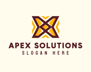 Arrows Letter X Pattern logo design