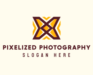 Arrows Letter X Pattern logo design