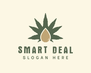 Herbal Cannabis Droplet Logo