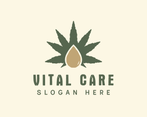 Herbal Cannabis Droplet logo