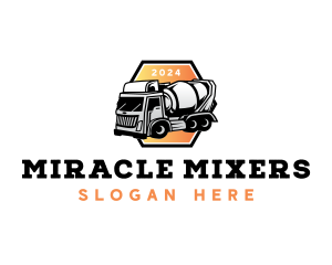 Cement Mixer Truck logo