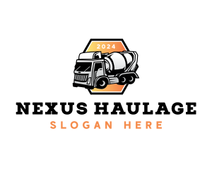 Cement Mixer Truck logo design