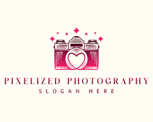 Wedding Photography  Heart logo design