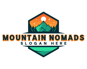 Mountain View Sunset logo design