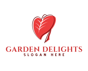 Heart Leaf Garden logo design