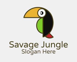 Toucan Jungle Bird logo design