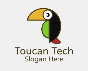 Toucan Jungle Bird logo design