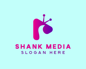 Television Media Player  logo design