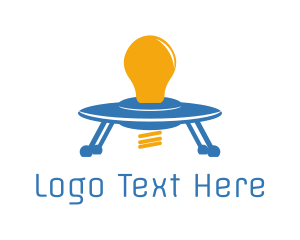 Light Bulb Spaceship logo