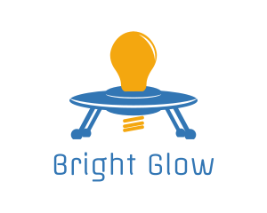 Light Bulb Spaceship logo