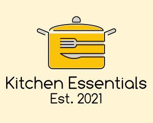 Kitchen Pot Utensil logo design