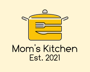 Kitchen Pot Utensil logo design